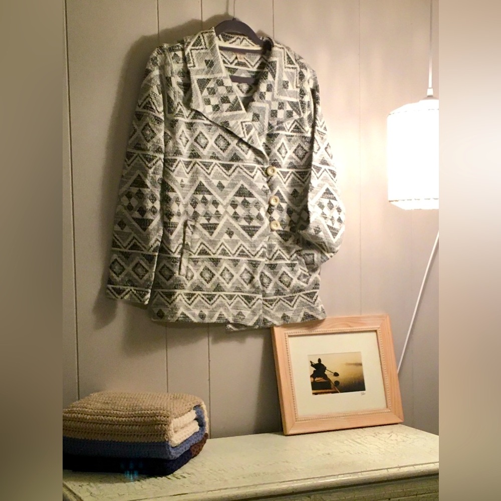 Lucky Brand Jacket size small black and white.